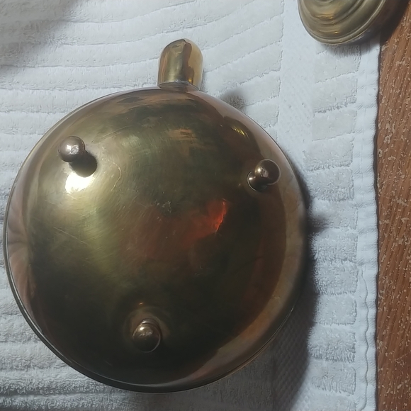 Antique brass kettle. - Picture 3 of 5